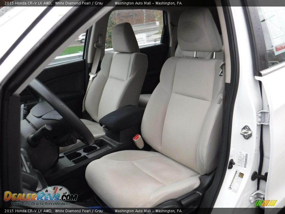 2015 Honda CR-V LX AWD White Diamond Pearl / Gray Photo #12