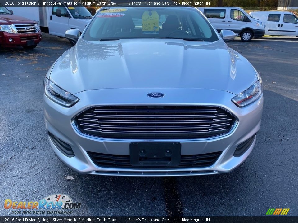 2016 Ford Fusion S Ingot Silver Metallic / Medium Earth Gray Photo #3