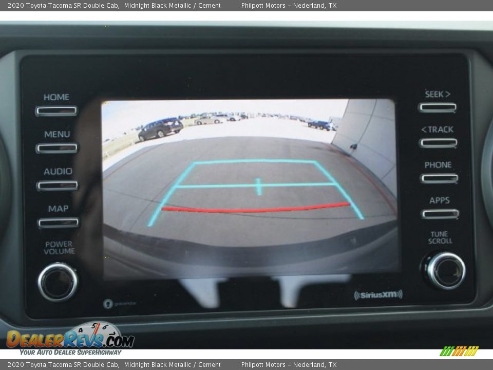2020 Toyota Tacoma SR Double Cab Midnight Black Metallic / Cement Photo #17