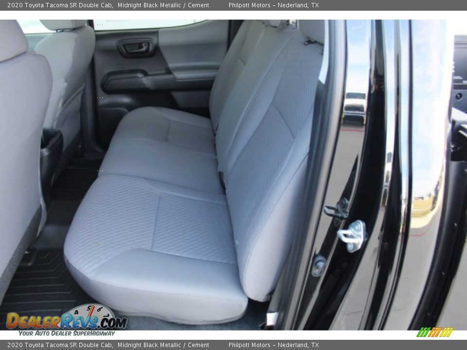 2020 Toyota Tacoma SR Double Cab Midnight Black Metallic / Cement Photo #19