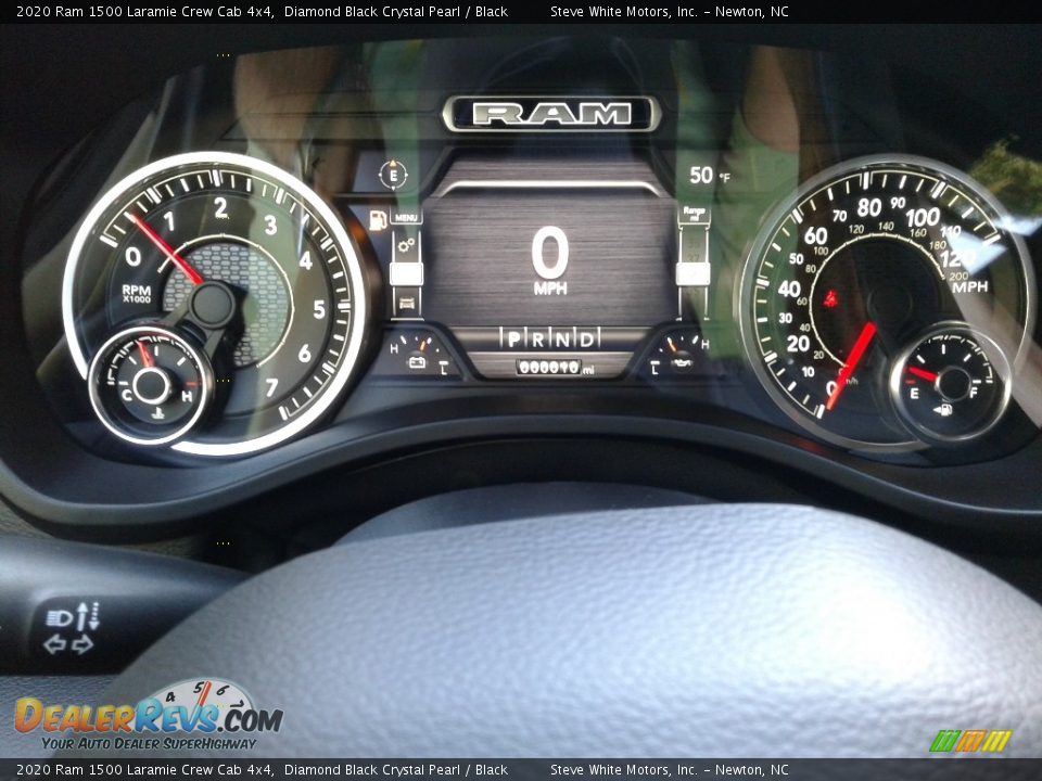2020 Ram 1500 Laramie Crew Cab 4x4 Diamond Black Crystal Pearl / Black Photo #19