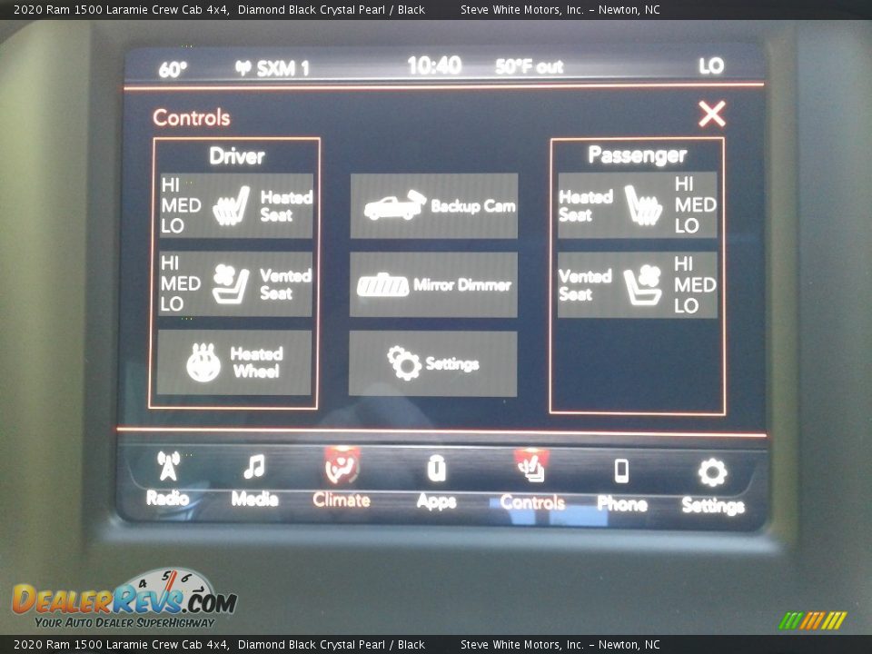 2020 Ram 1500 Laramie Crew Cab 4x4 Diamond Black Crystal Pearl / Black Photo #25