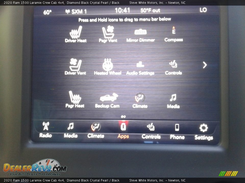 2020 Ram 1500 Laramie Crew Cab 4x4 Diamond Black Crystal Pearl / Black Photo #26