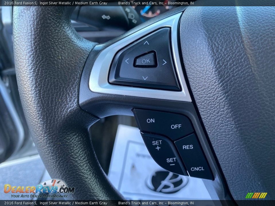 2016 Ford Fusion S Ingot Silver Metallic / Medium Earth Gray Photo #18