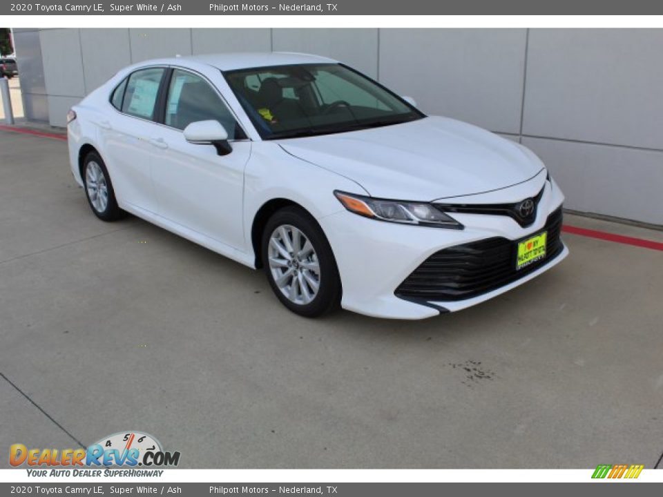 2020 Toyota Camry LE Super White / Ash Photo #2