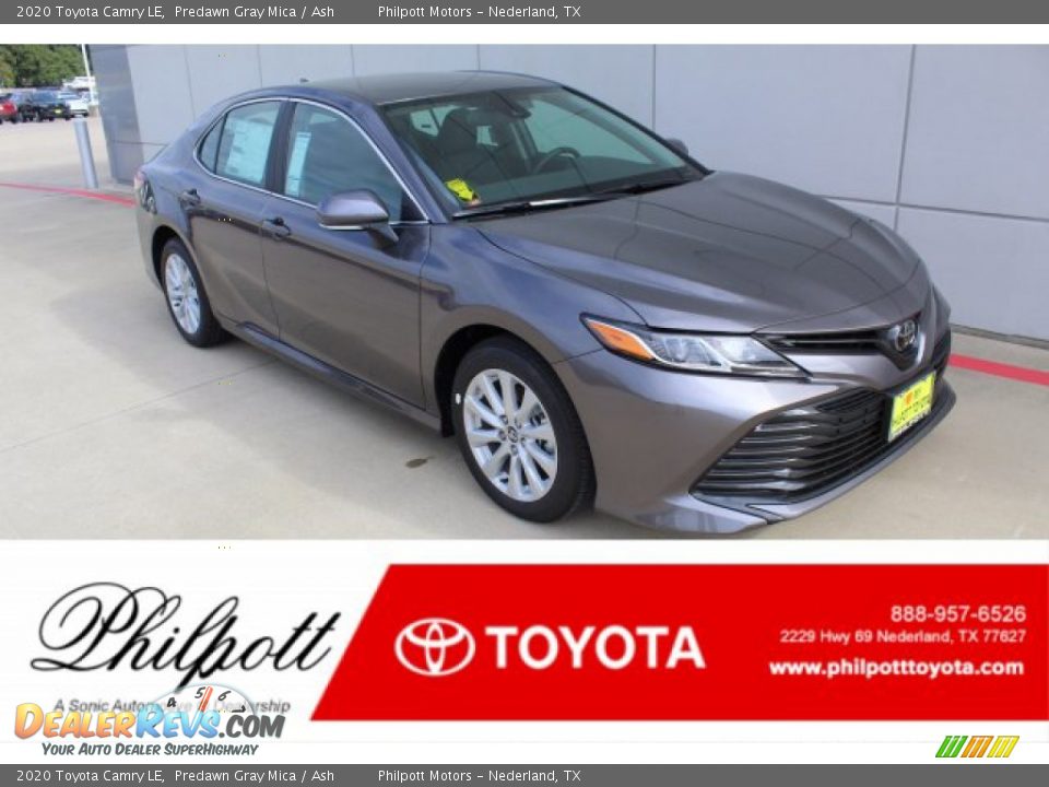 2020 Toyota Camry LE Predawn Gray Mica / Ash Photo #1