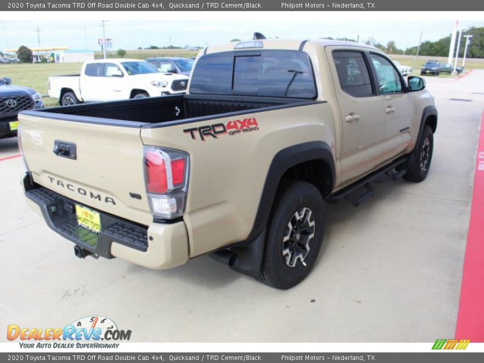 2020 Toyota Tacoma TRD Off Road Double Cab 4x4 Quicksand / TRD Cement/Black Photo #8