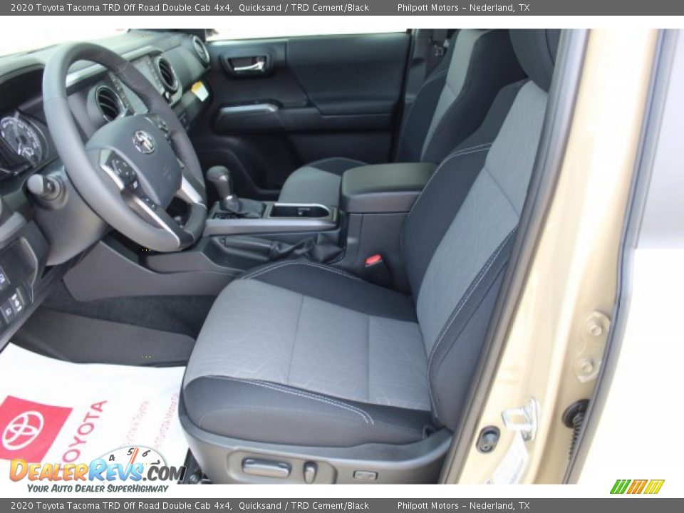 Front Seat of 2020 Toyota Tacoma TRD Off Road Double Cab 4x4 Photo #10