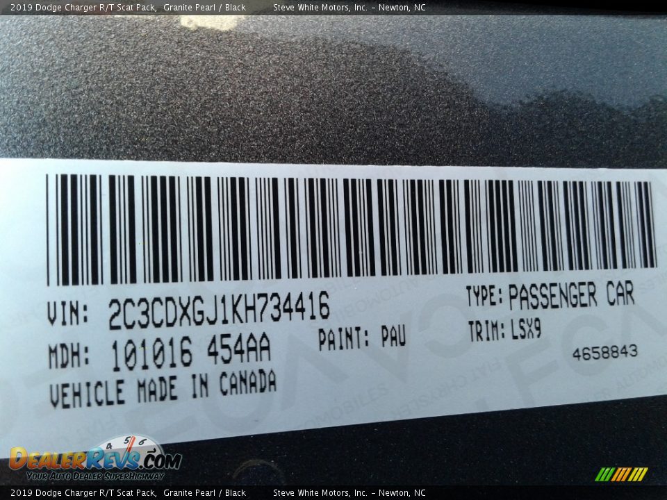 2019 Dodge Charger R/T Scat Pack Granite Pearl / Black Photo #34