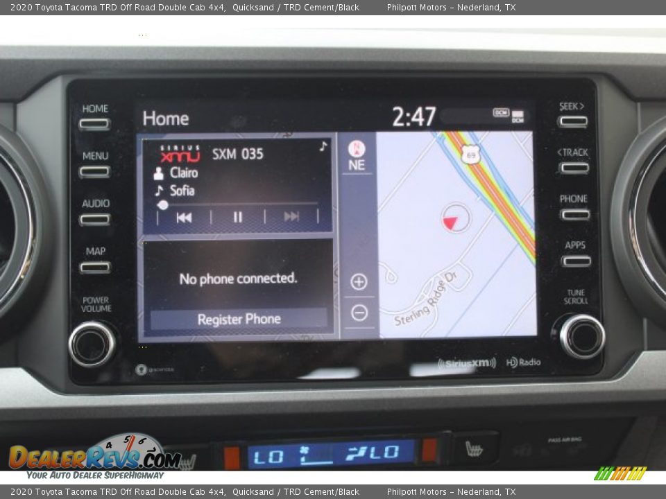 Controls of 2020 Toyota Tacoma TRD Off Road Double Cab 4x4 Photo #16