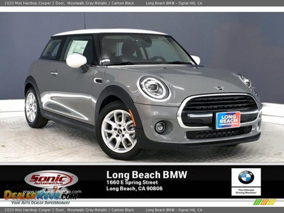 2020 Mini Hardtop Cooper 2 Door Moonwalk Gray Metallic / Carbon Black Photo #1