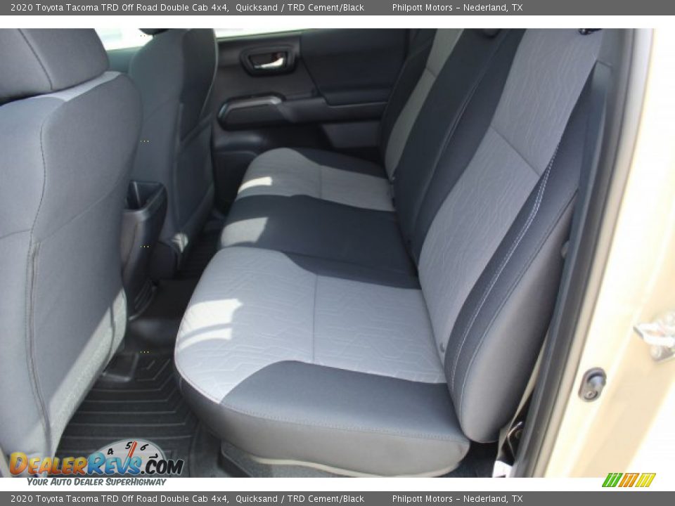 Rear Seat of 2020 Toyota Tacoma TRD Off Road Double Cab 4x4 Photo #20