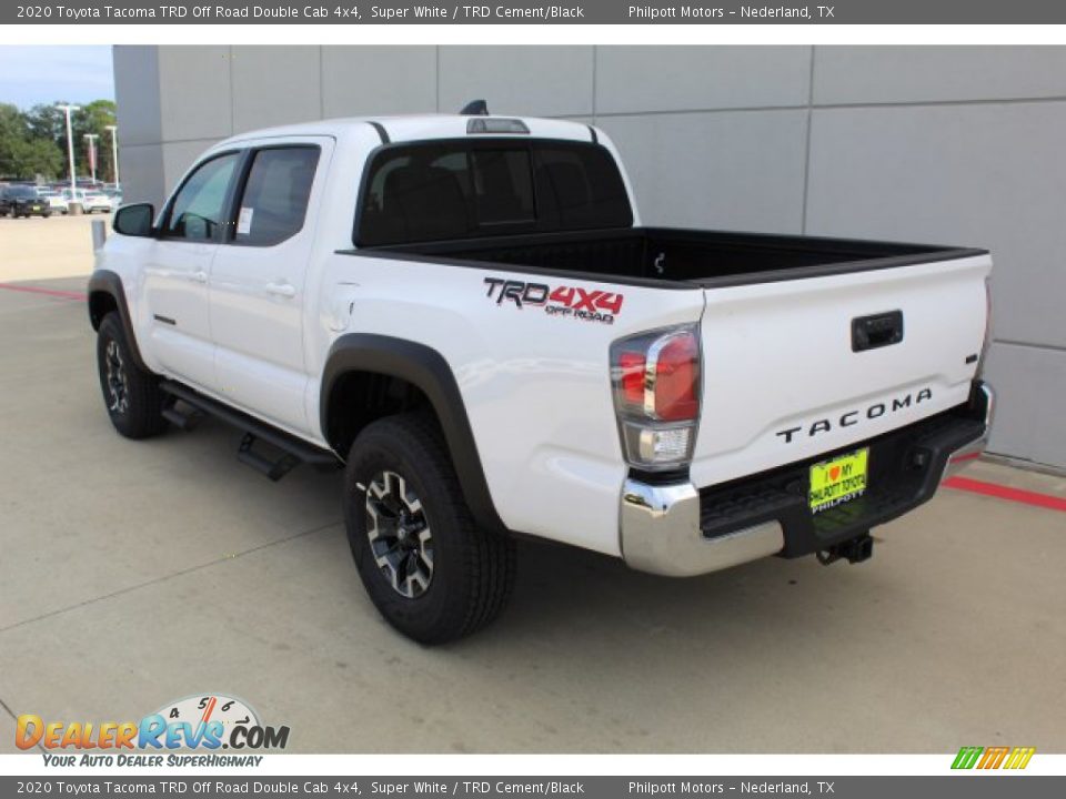 2020 Toyota Tacoma TRD Off Road Double Cab 4x4 Super White / TRD Cement/Black Photo #6