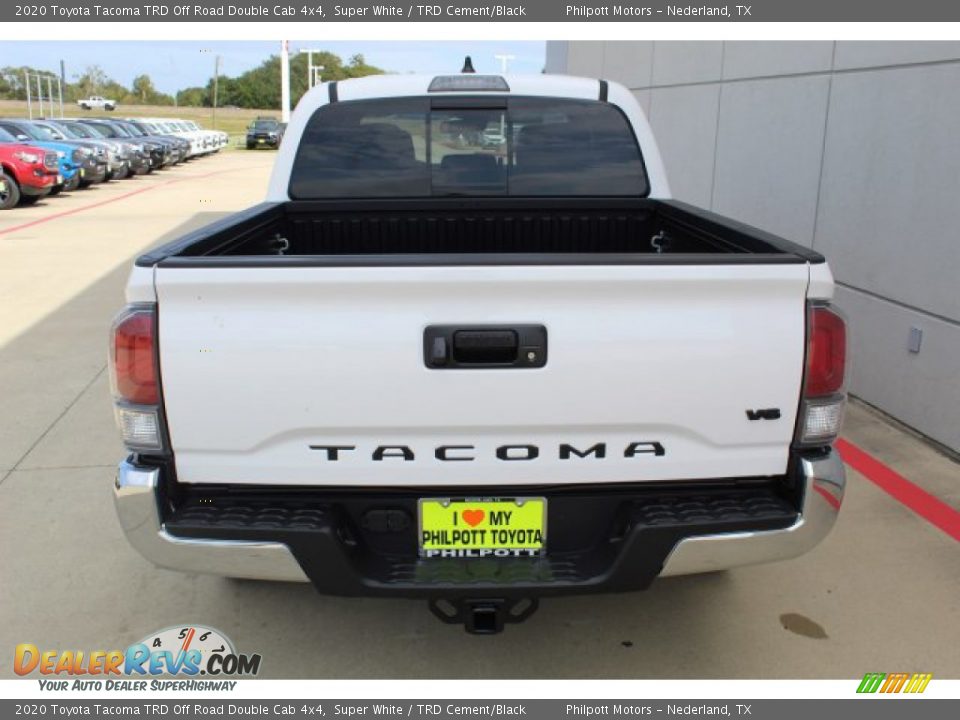 2020 Toyota Tacoma TRD Off Road Double Cab 4x4 Super White / TRD Cement/Black Photo #7