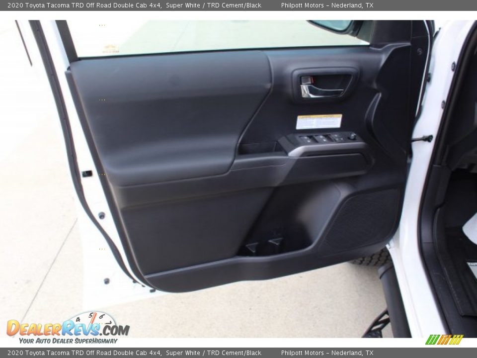 2020 Toyota Tacoma TRD Off Road Double Cab 4x4 Super White / TRD Cement/Black Photo #9