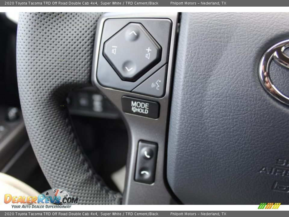 2020 Toyota Tacoma TRD Off Road Double Cab 4x4 Super White / TRD Cement/Black Photo #12