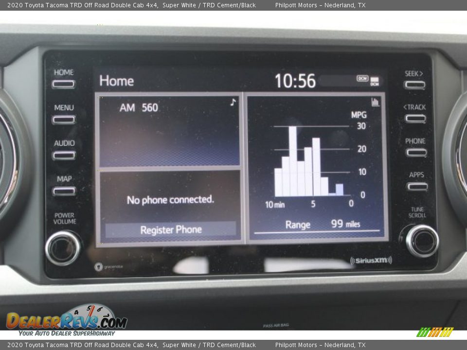 2020 Toyota Tacoma TRD Off Road Double Cab 4x4 Super White / TRD Cement/Black Photo #16