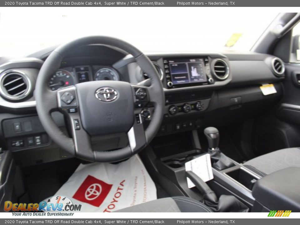2020 Toyota Tacoma TRD Off Road Double Cab 4x4 Super White / TRD Cement/Black Photo #22