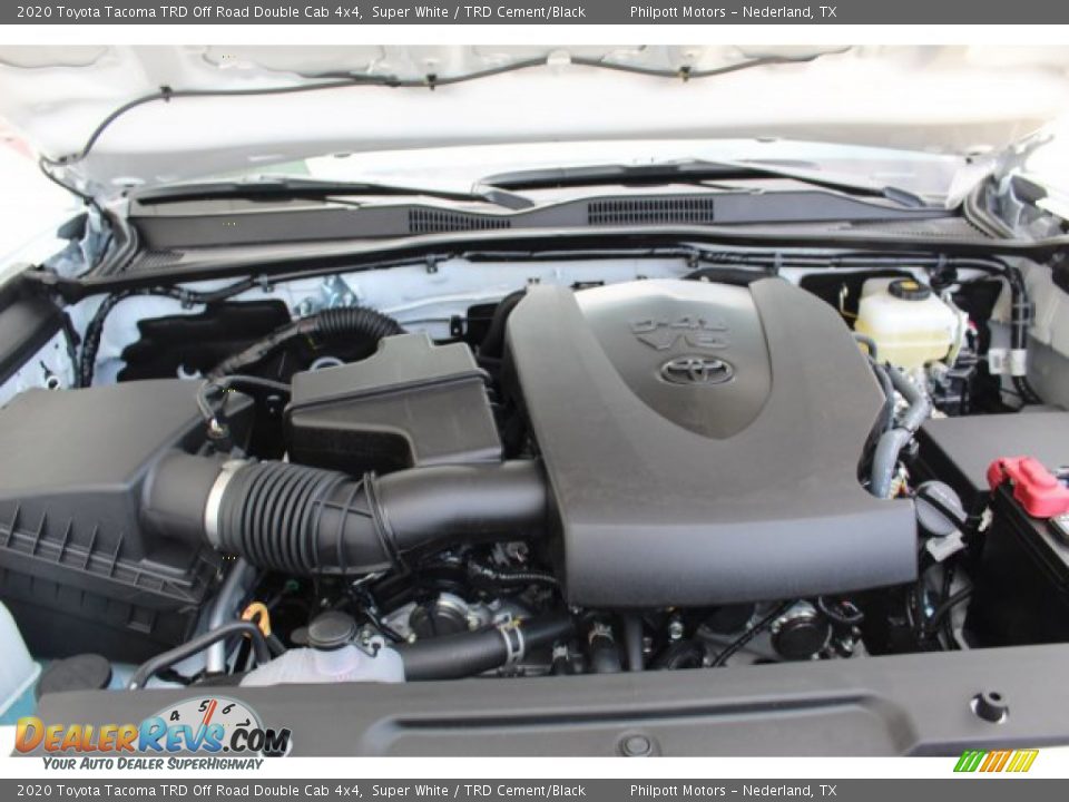 2020 Toyota Tacoma TRD Off Road Double Cab 4x4 Super White / TRD Cement/Black Photo #25