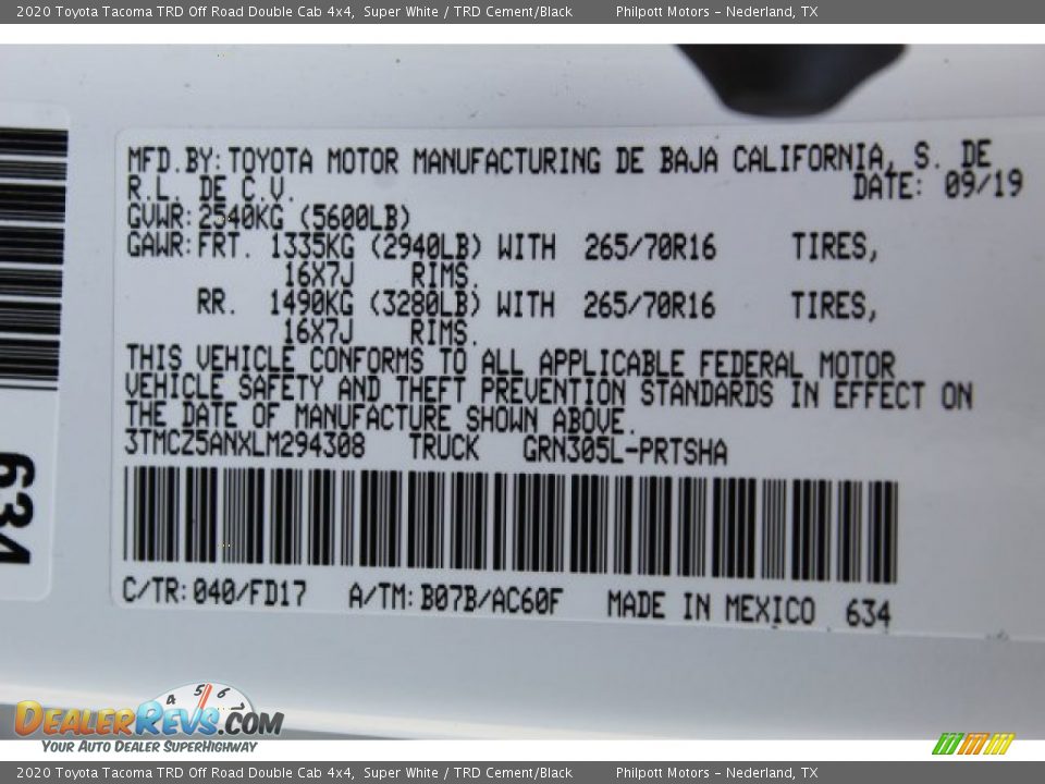 2020 Toyota Tacoma TRD Off Road Double Cab 4x4 Super White / TRD Cement/Black Photo #26
