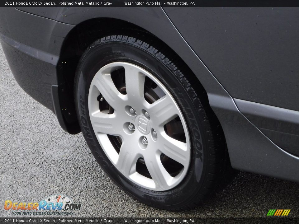 2011 Honda Civic LX Sedan Polished Metal Metallic / Gray Photo #3