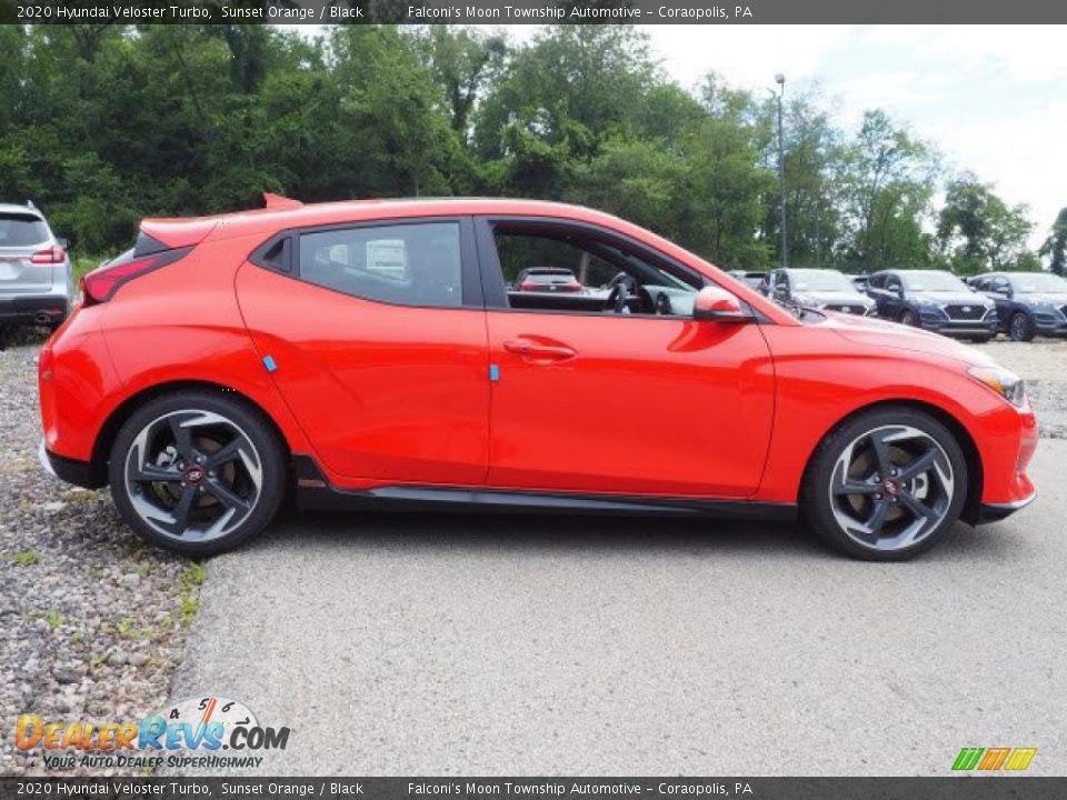 Sunset Orange 2020 Hyundai Veloster Turbo Photo #2