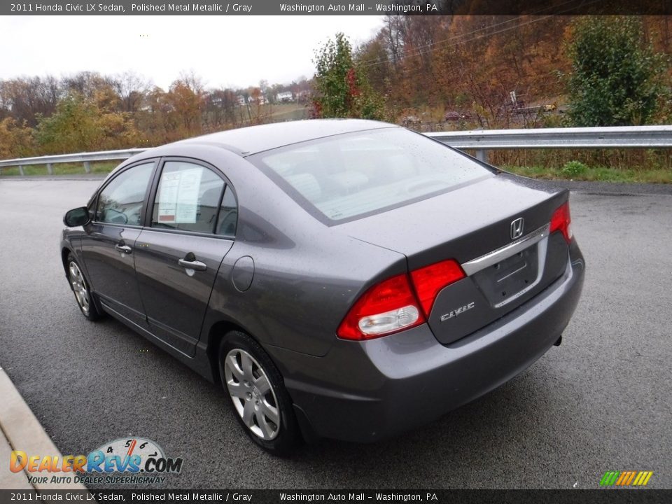 2011 Honda Civic LX Sedan Polished Metal Metallic / Gray Photo #7