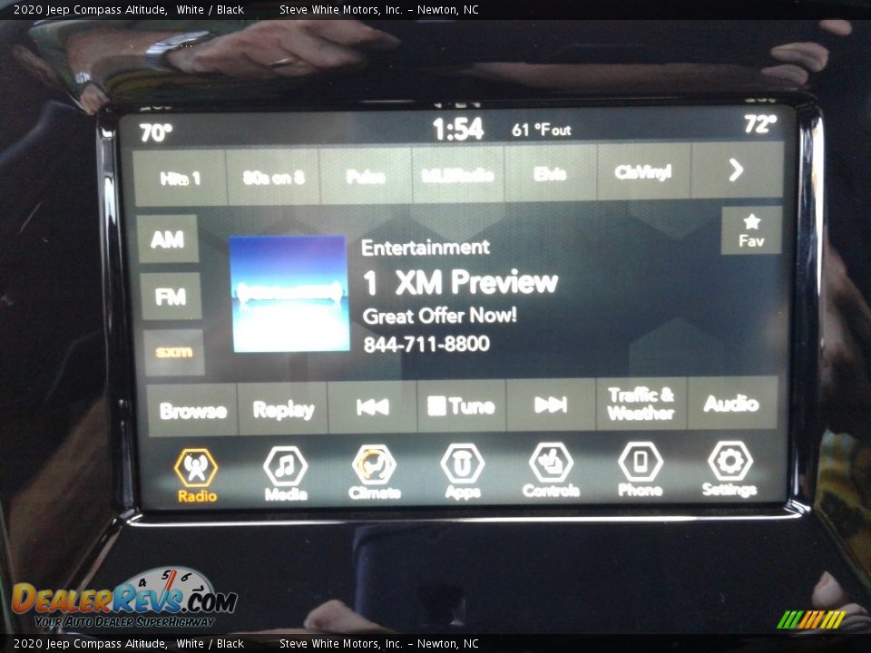 2020 Jeep Compass Altitude White / Black Photo #20