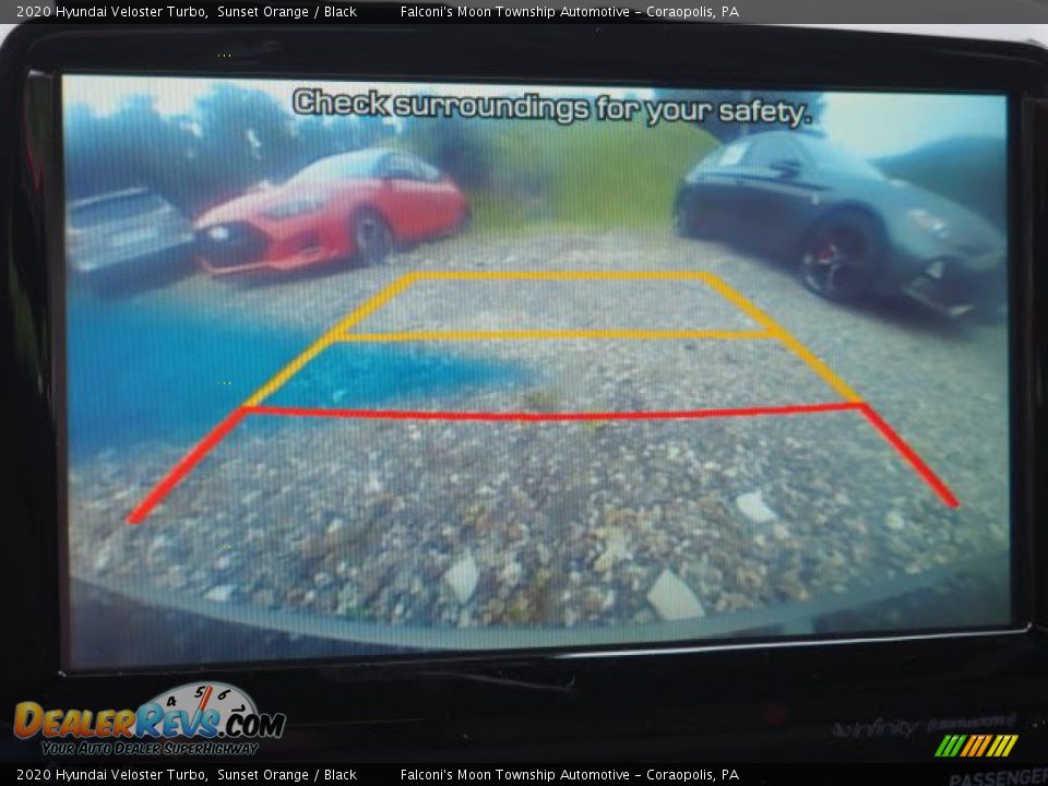 2020 Hyundai Veloster Turbo Sunset Orange / Black Photo #9