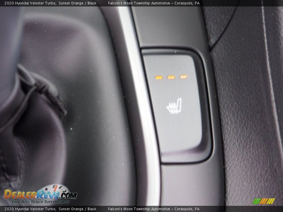 2020 Hyundai Veloster Turbo Sunset Orange / Black Photo #10