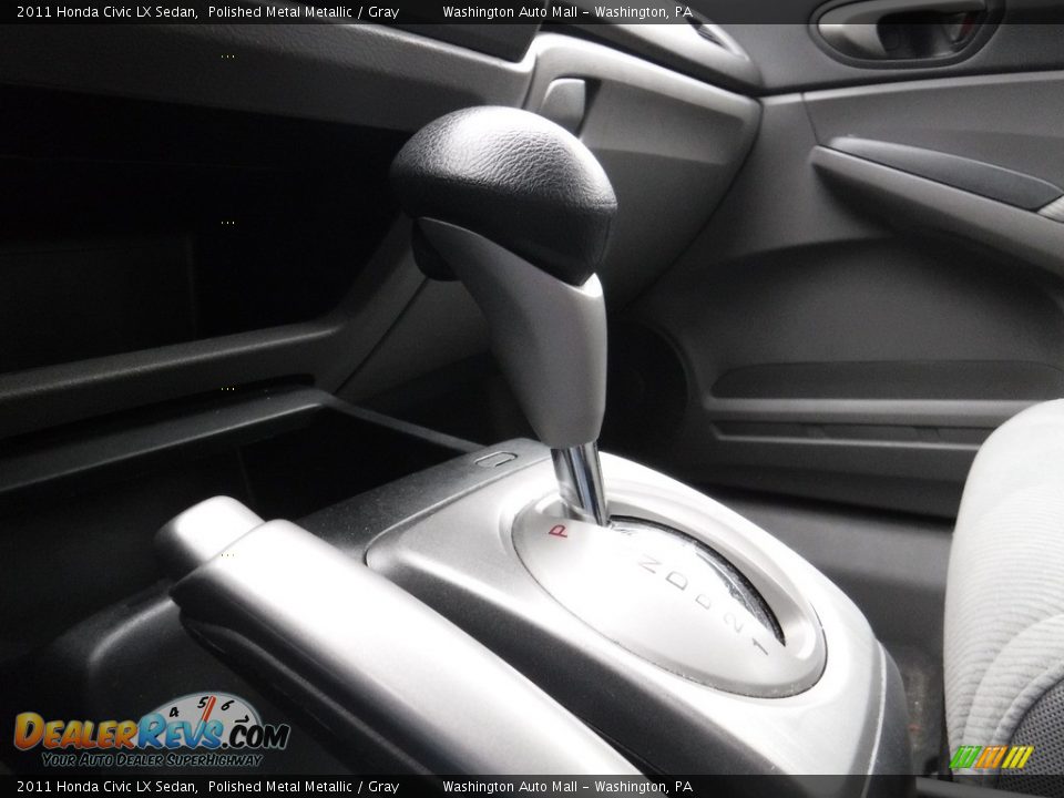 2011 Honda Civic LX Sedan Polished Metal Metallic / Gray Photo #13