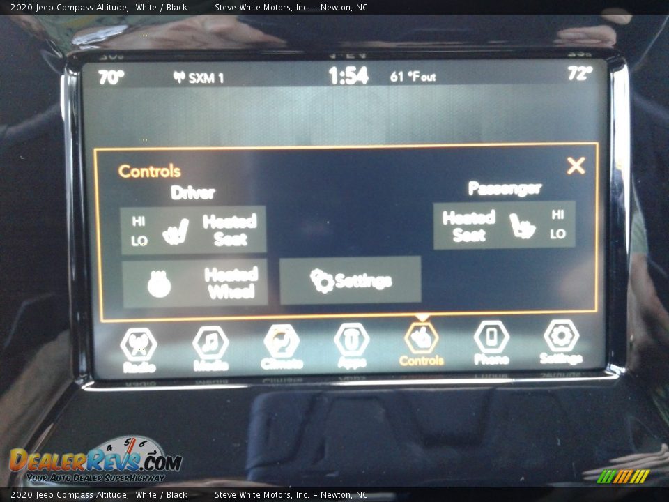 2020 Jeep Compass Altitude White / Black Photo #23