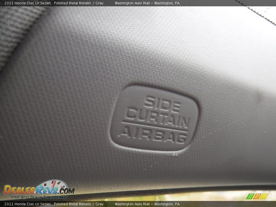 2011 Honda Civic LX Sedan Polished Metal Metallic / Gray Photo #15