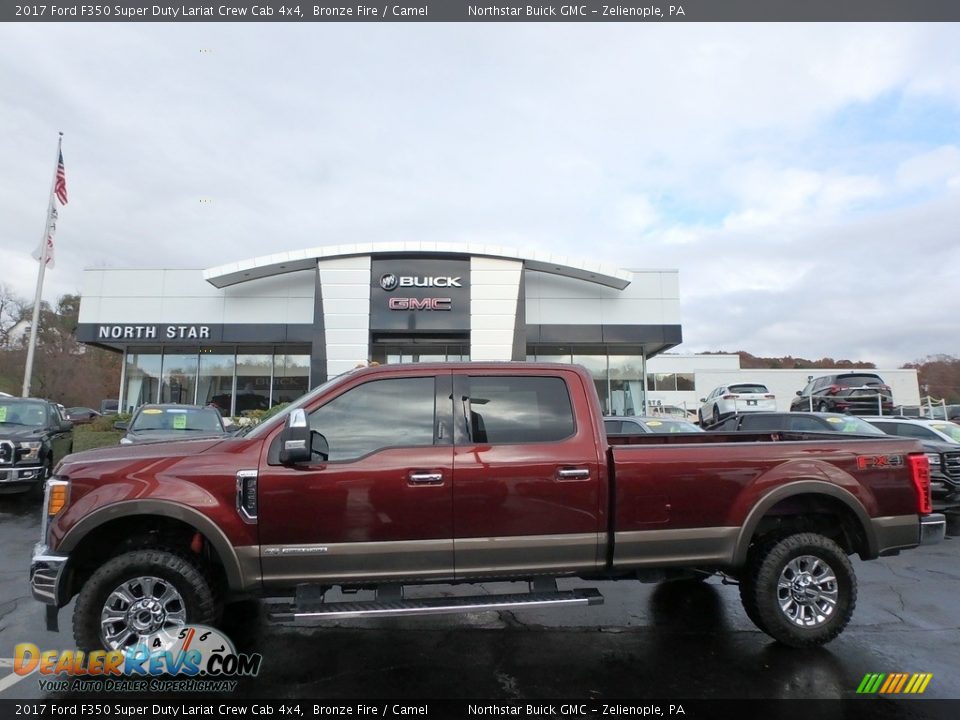 2017 Ford F350 Super Duty Lariat Crew Cab 4x4 Bronze Fire / Camel Photo #1