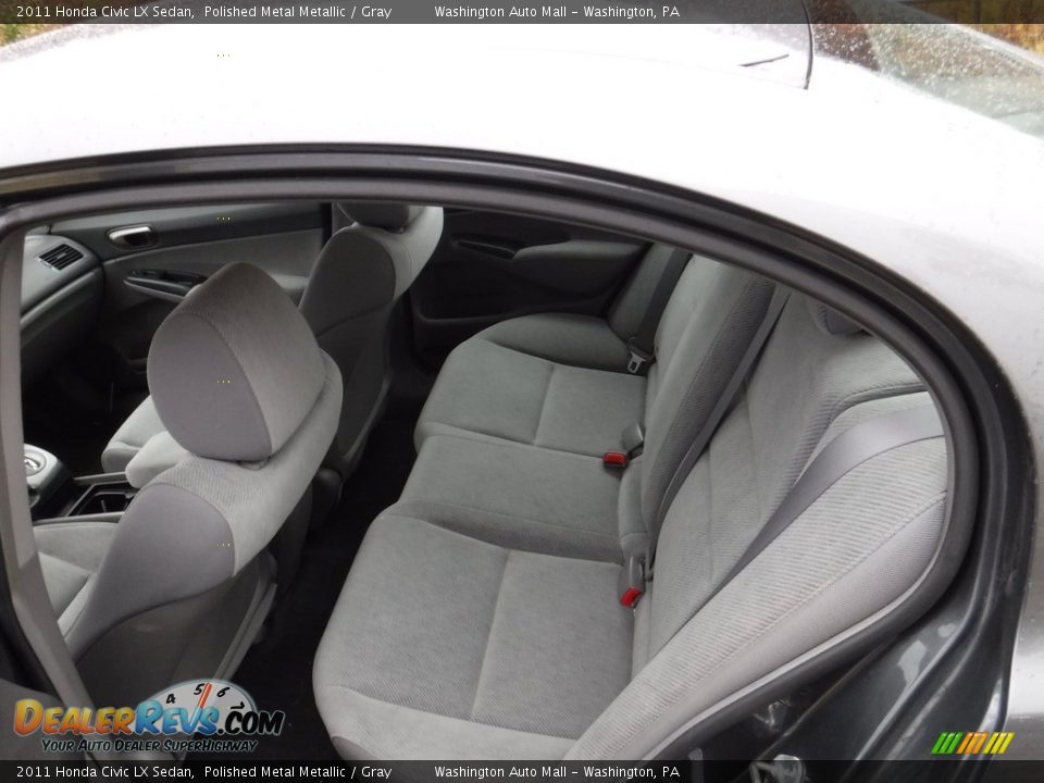 2011 Honda Civic LX Sedan Polished Metal Metallic / Gray Photo #19