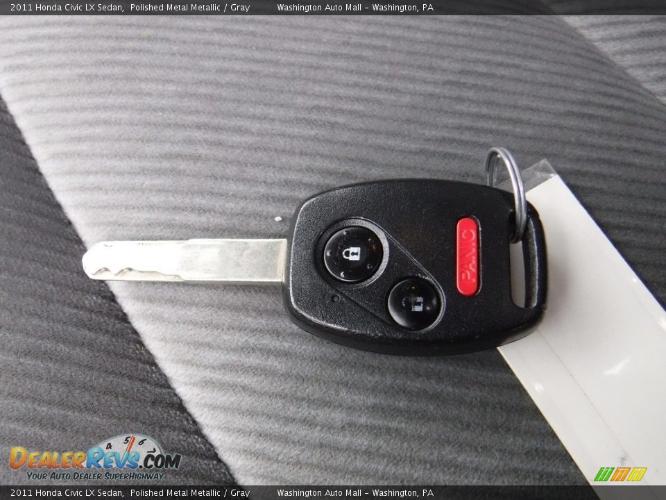 2011 Honda Civic LX Sedan Polished Metal Metallic / Gray Photo #21