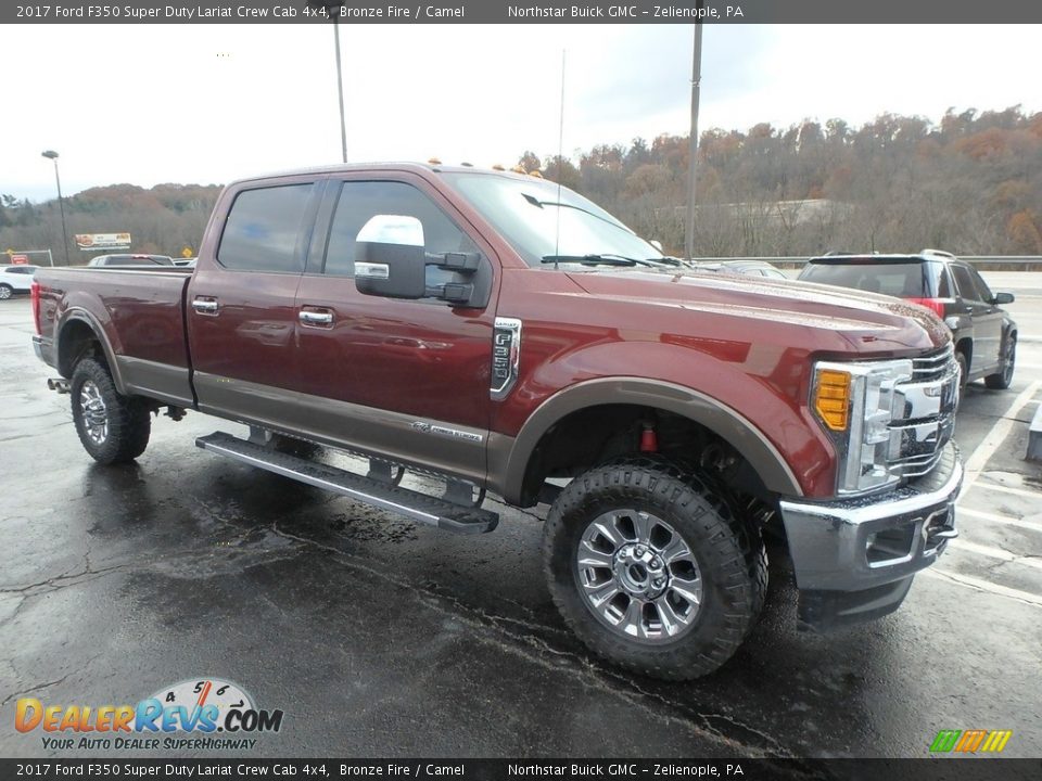 2017 Ford F350 Super Duty Lariat Crew Cab 4x4 Bronze Fire / Camel Photo #4