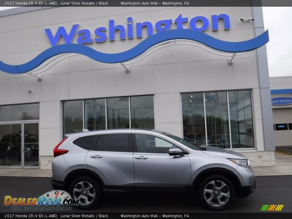 2017 Honda CR-V EX-L AWD Lunar Silver Metallic / Black Photo #2