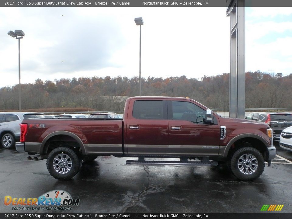 2017 Ford F350 Super Duty Lariat Crew Cab 4x4 Bronze Fire / Camel Photo #5