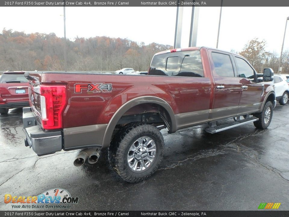 2017 Ford F350 Super Duty Lariat Crew Cab 4x4 Bronze Fire / Camel Photo #8