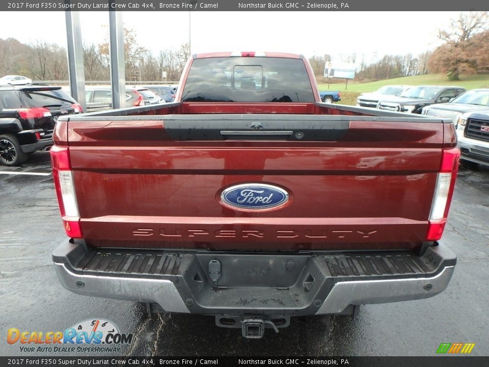 2017 Ford F350 Super Duty Lariat Crew Cab 4x4 Bronze Fire / Camel Photo #9