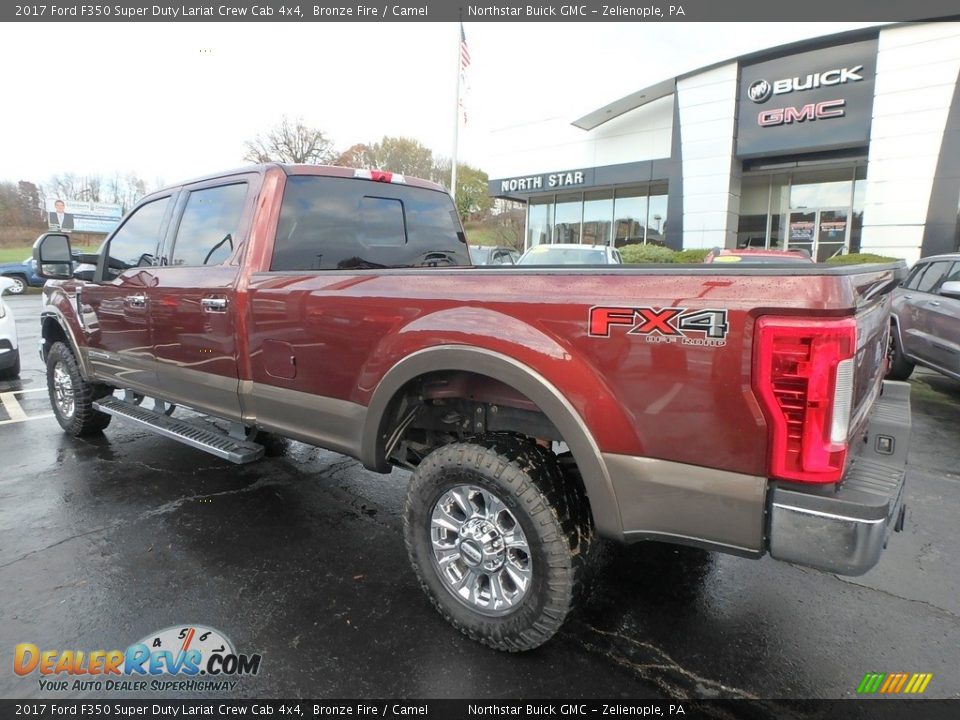 2017 Ford F350 Super Duty Lariat Crew Cab 4x4 Bronze Fire / Camel Photo #10