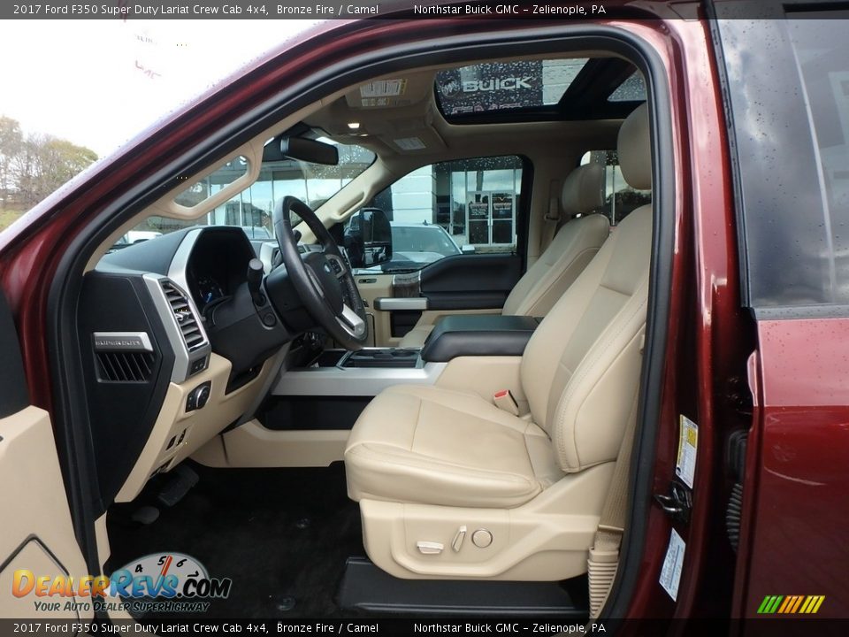 2017 Ford F350 Super Duty Lariat Crew Cab 4x4 Bronze Fire / Camel Photo #18