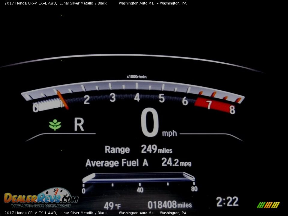 2017 Honda CR-V EX-L AWD Lunar Silver Metallic / Black Photo #32