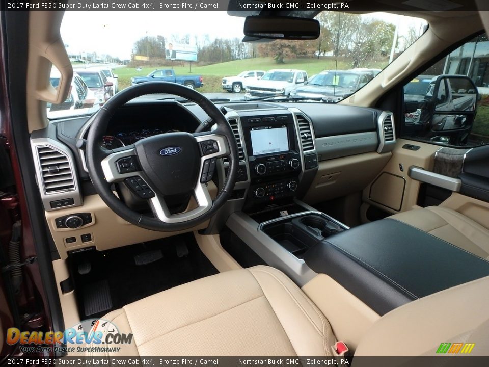 2017 Ford F350 Super Duty Lariat Crew Cab 4x4 Bronze Fire / Camel Photo #20