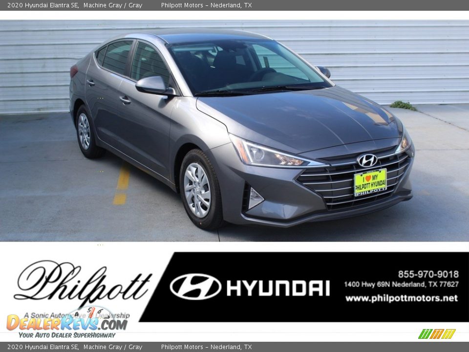 2020 Hyundai Elantra SE Machine Gray / Gray Photo #1