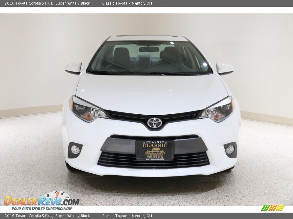 2016 Toyota Corolla S Plus Super White / Black Photo #2