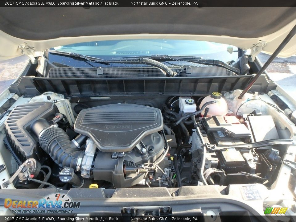 2017 GMC Acadia SLE AWD Sparkling Silver Metallic / Jet Black Photo #2