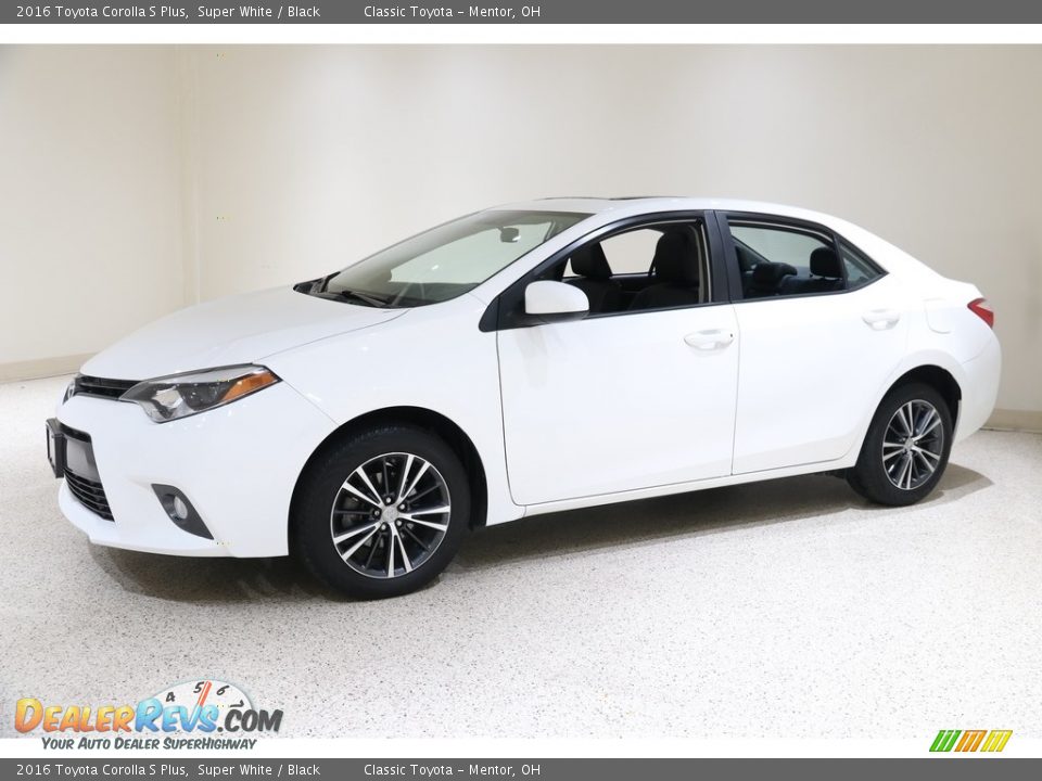 2016 Toyota Corolla S Plus Super White / Black Photo #3