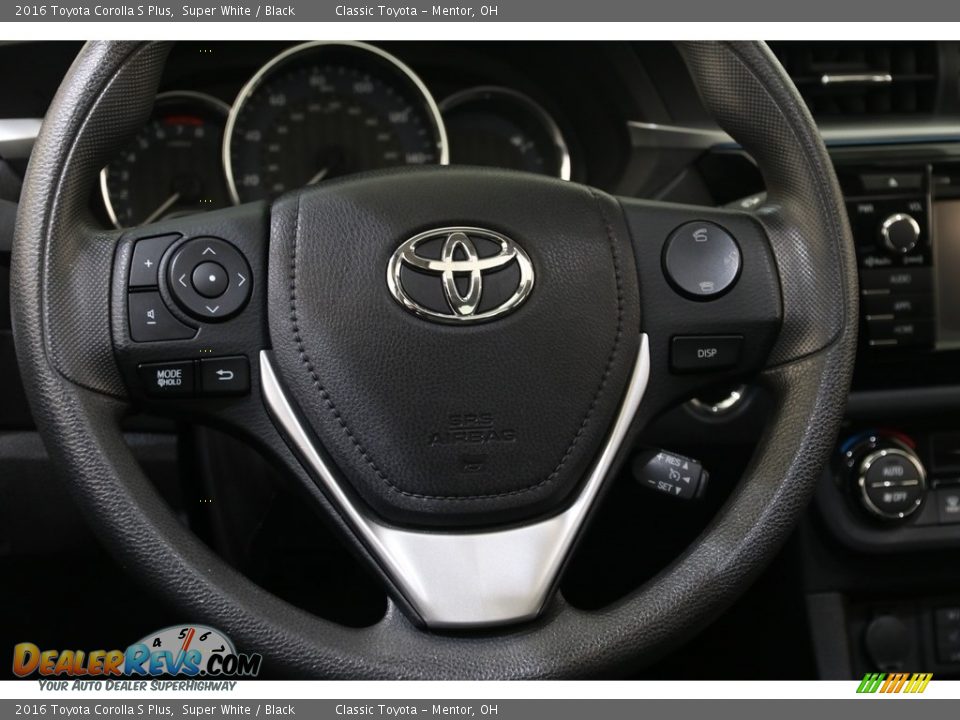 2016 Toyota Corolla S Plus Super White / Black Photo #7